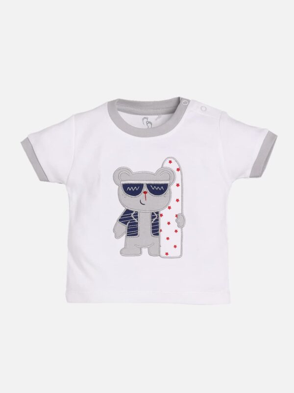 100% Pure Cotton T-shirt and Shorts Set for Baby Boys