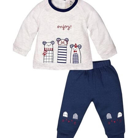 Full Sleeves Designer T-Shirt and Pyjama Set for Baby Boys