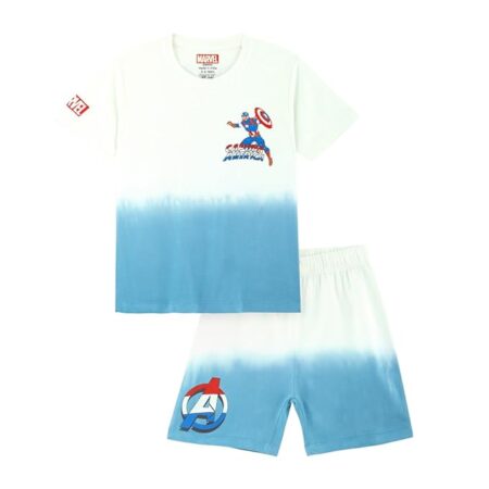 Kids Cotton Official Superhero Co ord Sets for Boys, T Shirt and Shorts for Casual Wear