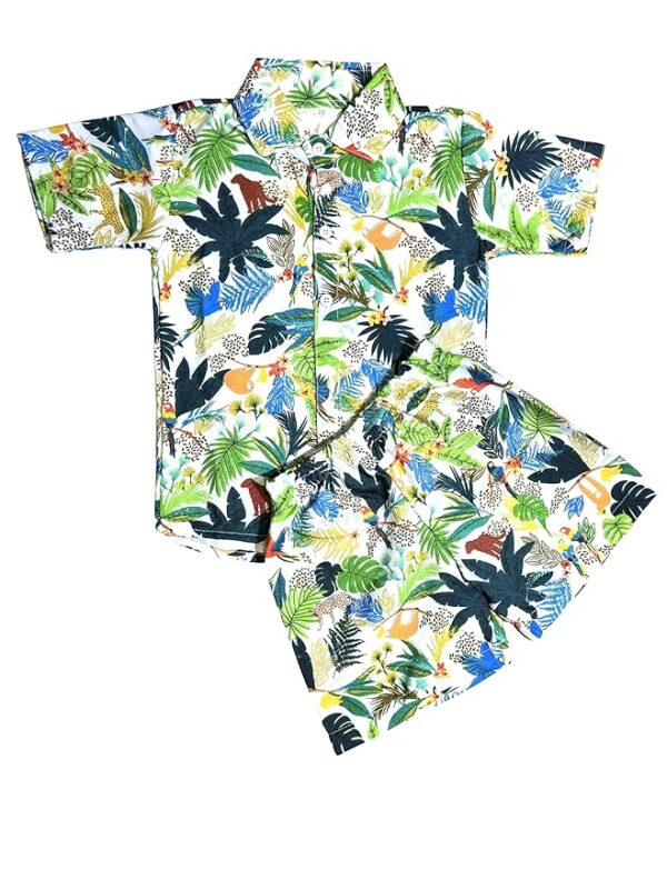 Cotton Kids Boy Clothing Set | Kids' cotton outfit | Natural print | beach wear | summer wear co-ord set for boys