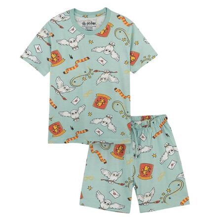 Kids Cotton Official Harry Potter Co ord Set for Boys & Girls, T Shirt and Shorts for Casual Wear