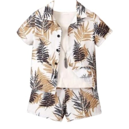 Kids Comfortable and Cotton Casual Half Sleeves Print Shirt and Shorts Co-ord Set for Boys || Birthday || Party ||