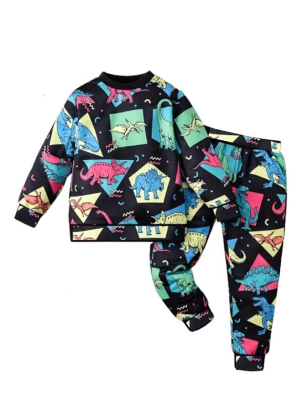 Boys Printed Cotton Blend Casual wear Comfortable Full Sleeve Co-ord Set