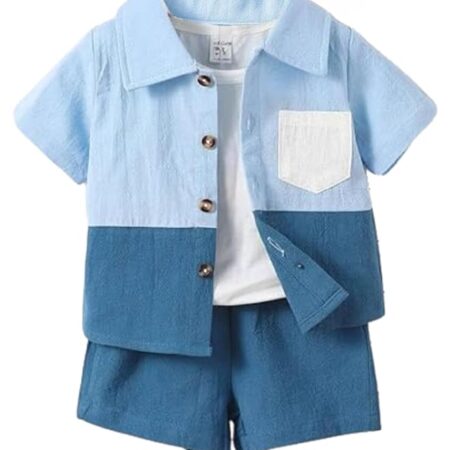 Stylish Boys Co-ords Set | Multi-Color Shorts & Shirt for Kids | Comfortable Wear
