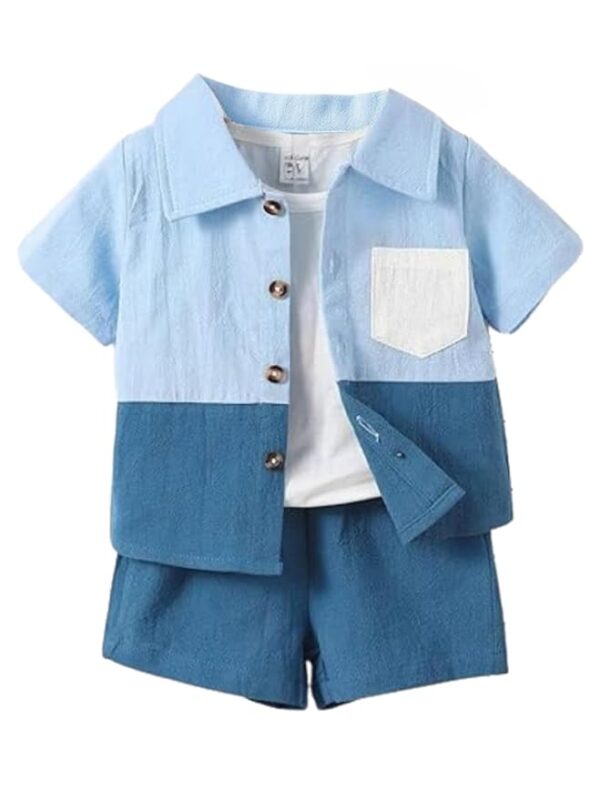 Stylish Boys Co-ords Set | Multi-Color Shorts & Shirt for Kids | Comfortable Wear