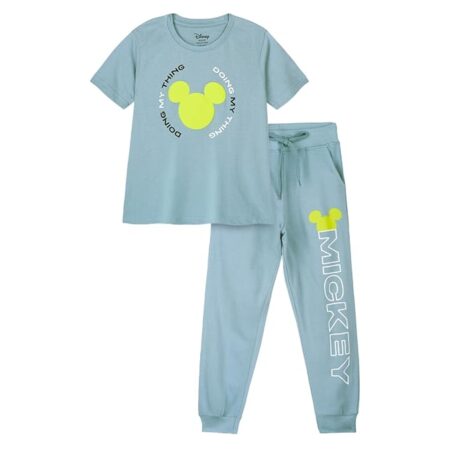 Kids Cotton Official Cartoon Characters & Printed Co ord Set for Boys & Girls, Tshirt & Joggers Set for Casual Wear