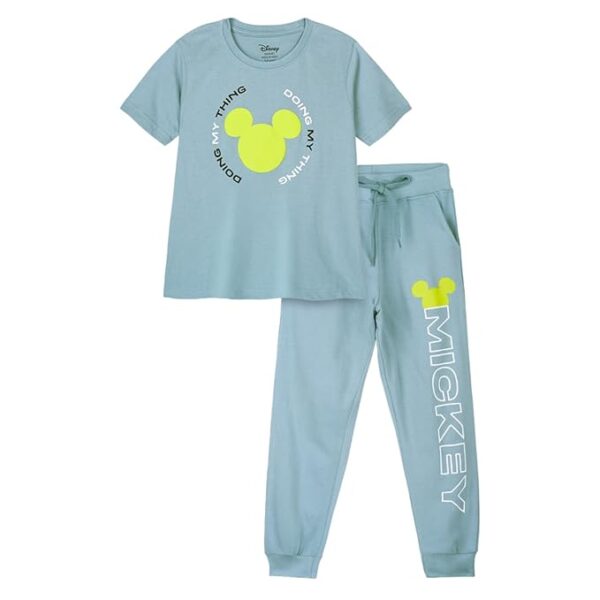 Kids Cotton Official Cartoon Characters & Printed Co ord Set for Boys & Girls, Tshirt & Joggers Set for Casual Wear