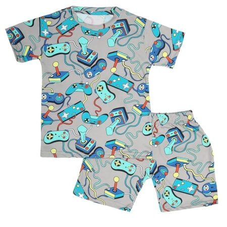 Boys Cotton T-Shirt & Shorts Coord Set