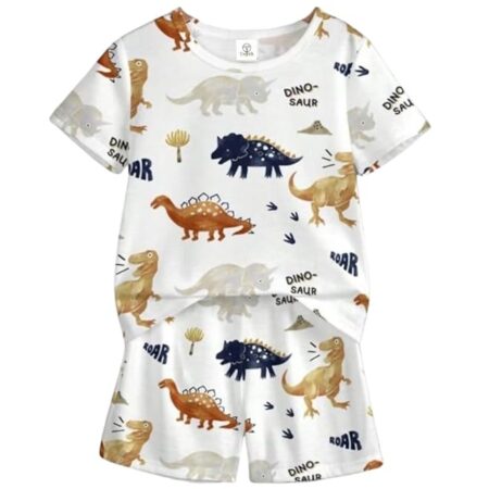 Boys Printed Cotton Blend Casual wear Comfortable Cap Sleeve Co-ord Set