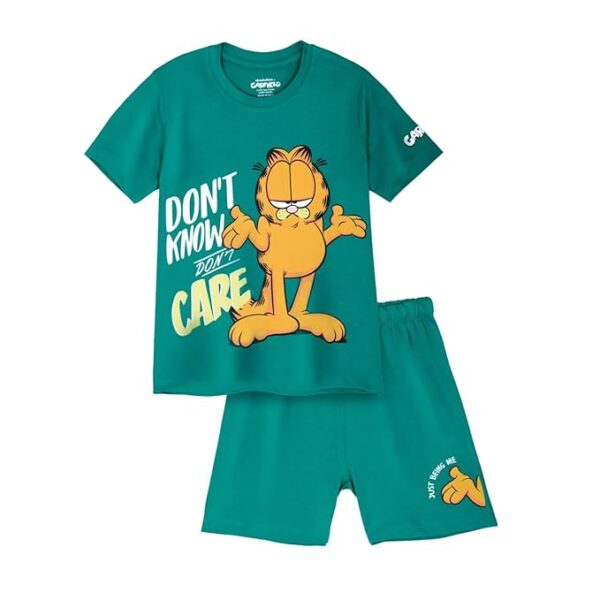 Kids Cotton Cartoon Character Co ord Set for Boys & Girls, T Shirt and Shorts for Casual Wear