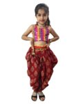 Girl's Pure Cotton Indo-Western Dhoti Dress,Dhoti salwar,ethnic Dress.Dhoti Dress..