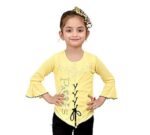 Baby Girls Printed Pearl Embroidered Casual Top Size -1 to 2 Year (Pack of -1) Yellow
