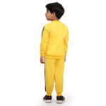 Kids Winter Wear Strip Tracksuit Jacket with Pants Clothing Set for Boys & Girls
