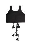 Kid's baby girl's designer Printed cotton Blend crop top and naylon soft net knee lenth skirt clothing set