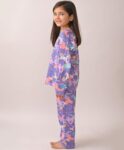 Pure Cotton Printed Pyjama Set for Girls | Sleepwear | Night Suit, Night Wear | Long Sleeves T-Shirt & Pyjama | Regular Wear | 0-14 Years