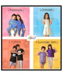 Pure Cotton Printed Pyjama Set for Girls | Sleepwear | Night Suit, Night Wear | Long Sleeves T-Shirt & Pyjama | Regular Wear | 0-14 Years