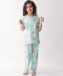 Pyjama Set for Girls| Material: 100% Pure Cotton | Fabric: Skin-Friendly, ensuring a Soft Touch on Delicate Skin| Fit: Regular |Age Range: Suitable for Girls Aged 0-14...