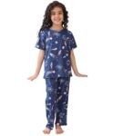 Pyjama Set for Girls| Material: 100% Pure Cotton | Fabric: Skin-Friendly, ensuring a Soft Touch on Delicate Skin| Fit: Regular |Age Range: Suitable for Girls Aged 0-14...