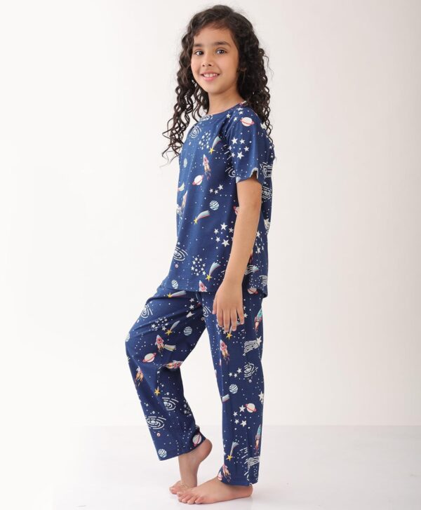 Pyjama Set for Girls| Material: 100% Pure Cotton | Fabric: Skin-Friendly, ensuring a Soft Touch on Delicate Skin| Fit: Regular |Age Range: Suitable for Girls Aged 0-14...
