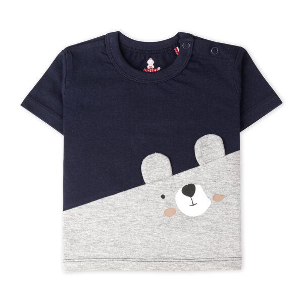 Baby Boys & Baby girls Cotton Printed Round Neck Half Sleeve T-shirt & Short Sets