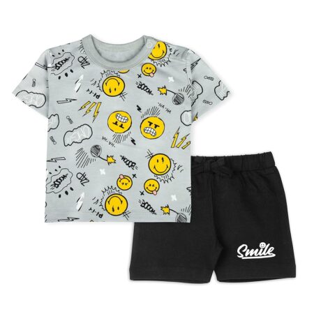 Baby Boys & Baby girls Cotton Printed Round Neck Half Sleeve T-shirt & Short Latest Summer Clothing Sets