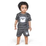 Baby Boys & Baby girls Cotton Printed Round Neck Half Sleeve T-shirt & Short Latest Summer Clothing Sets