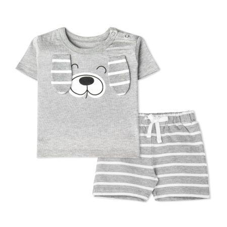 ARIEL Baby Boys & Baby girls Cotton Printed Round Neck Half Sleeve T-shirt & Short Latest Summer Clothing Sets