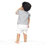 Baby Boys & Baby girls Cotton Printed Round Neck Half Sleeve T-shirt & Short Sets