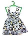 Baby Girl's Fancy Printed Knee-Length Frock 100% Cotton (4 pcs Set)
