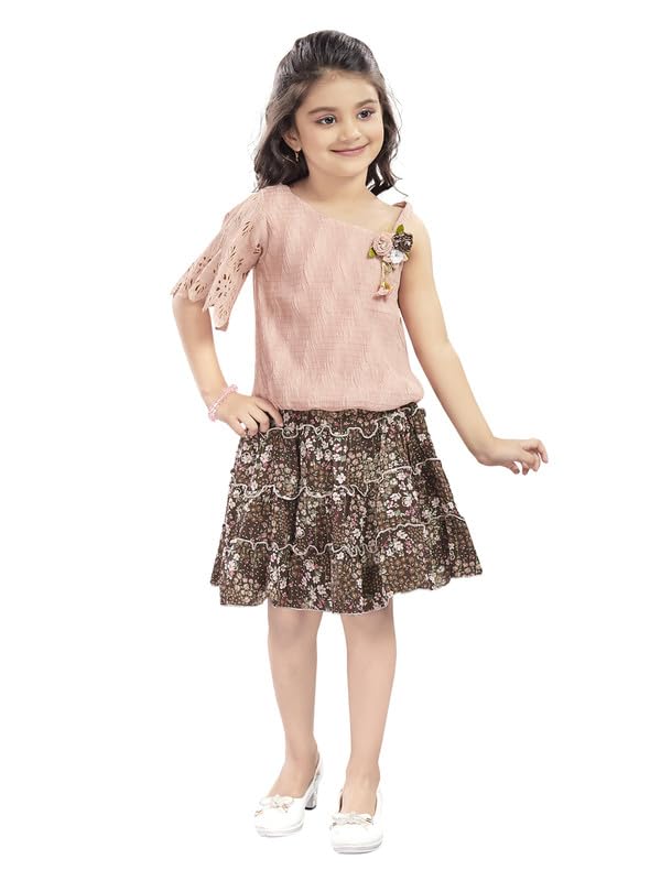 Baby Girls Top and Floral Skirt