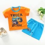 Be Bold Inside & Elegant Outside Unisex-Child Cotton T-Shirt And Shorts Clothing Set