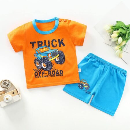 Bold N Elegant - Be Bold Inside & Elegant Outside Unisex-Child Cotton T-Shirt And Shorts Clothing Set