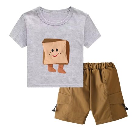 Be Bold Inside & Elegant Outside Unisex-Child Cotton T-Shirt And Shorts Clothing Set
