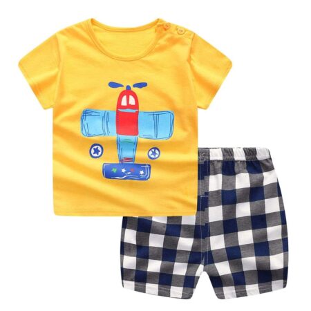 Be Bold Inside & Elegant Outside Unisex-Child Cotton T-Shirt And Shorts Clothing Set