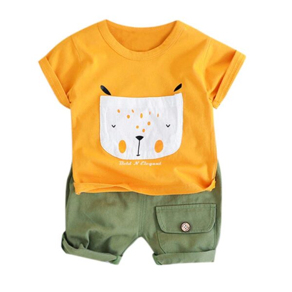 Be Bold Inside & Elegant Outside Unisex-Child Cotton T-Shirt And Shorts Clothing Set