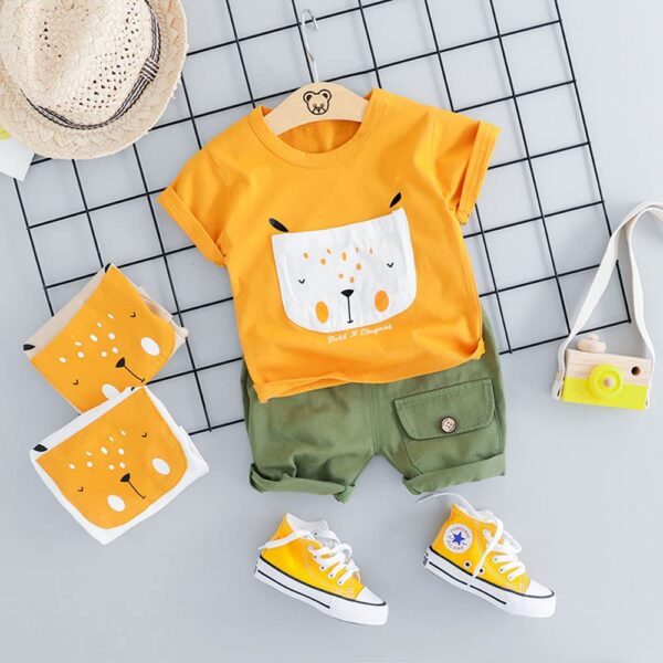 Be Bold Inside & Elegant Outside Unisex-Child Cotton T-Shirt And Shorts Clothing Set