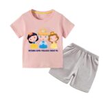 Be Bold Inside & Elegant Outside Unisex-Child Cotton T-Shirt And Shorts Clothing Set