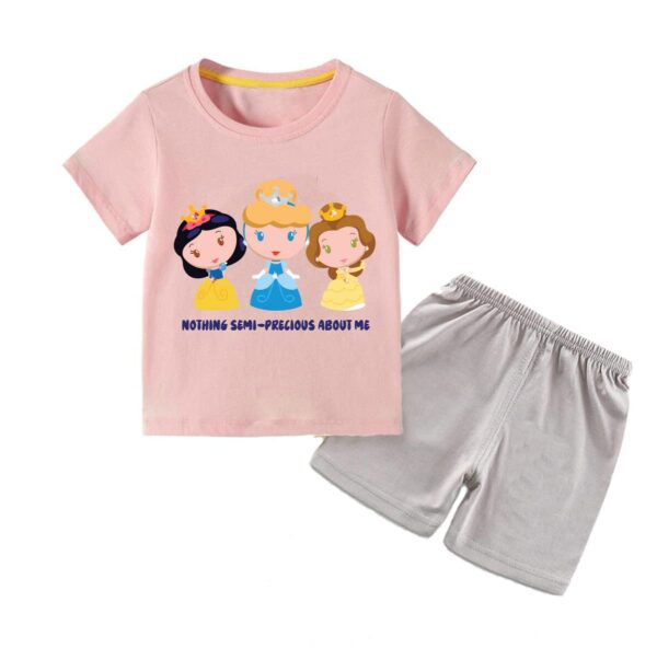 Be Bold Inside & Elegant Outside Unisex-Child Cotton T-Shirt And Shorts Clothing Set
