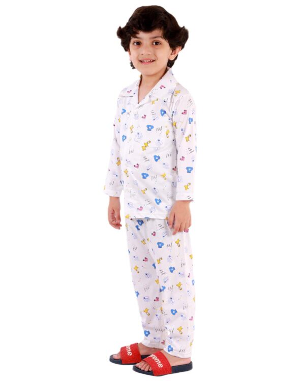 Boy's & Girl's Cotton Printed Night Suit Set Pack of 1