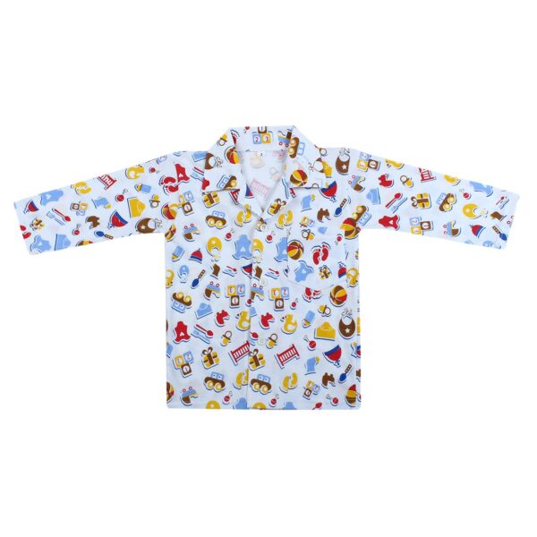 Boy's & Girl's Cotton Printed Night Suit Set Pack of 1