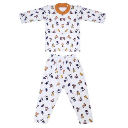 Boy's & Girl's Cotton Printed Night Suit Set Pack of 1