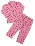 Cartoon Printed Cotton Night Suit | Sleep Wear | Boys Girls Full Sleeves T-Shirt with Trouser | Night Dress | Sleepsuit for Baby | Bottom Pyjama Set for Kids