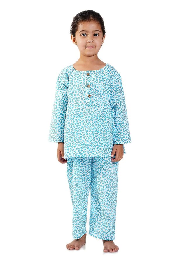 Cotton Night Suit for Boys & Girls, Kids Pajama Set, Baby Girls Top-Pant Set, P02