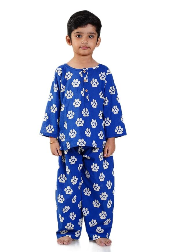 Cotton Night Suit for Boys & Girls | Kids Pajama Set | Baby Girls Top-Pant Set | Kids Dress