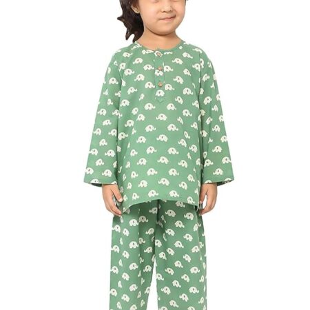 Cotton Night Suit for Boys & Girls | Kids Pajama Set | Baby Girls Top-Pant Set | Kids Dress