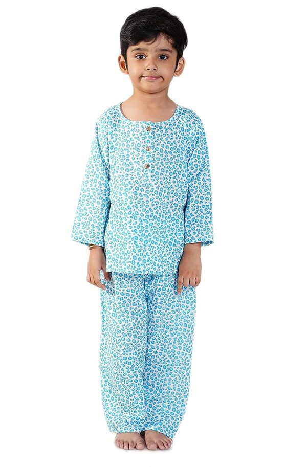 Cotton Night Suit for Boys & Girls, Kids Pajama Set, Baby Girls Top-Pant Set, P02