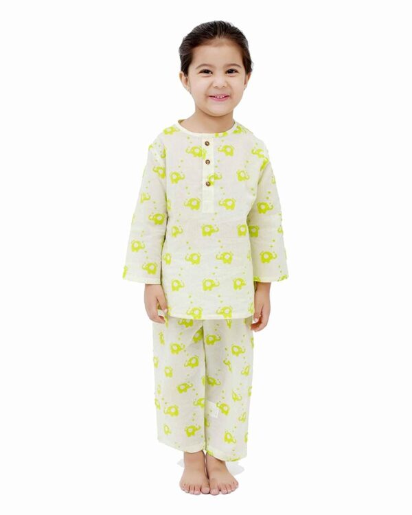 Cotton Night Suit for Boys & Girls | Pajama Sets | Baby Top & Pant | Kids Dress | Printed Night Dress | Sleepwear Suit | P-3