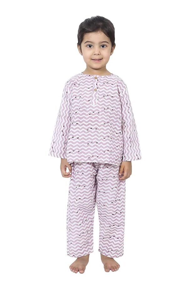 Cotton Night Suit for Boys & Girls | Pajama Sets | Baby Top & Pant | Kids Dress | Printed Night Dress | Sleepwear Suit | P-3