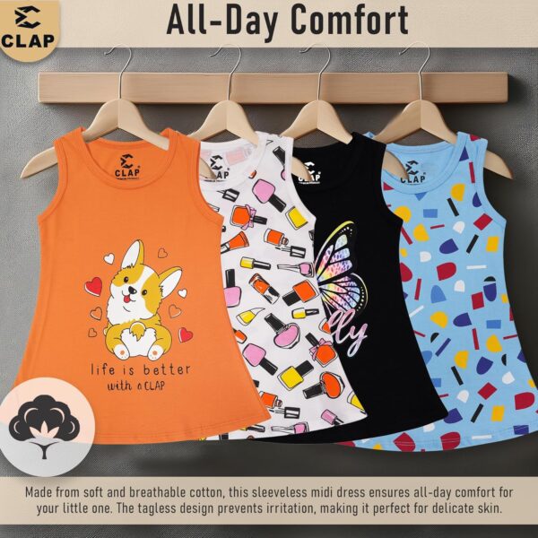 Baby Girl's Midi Dress (Pack of 4)