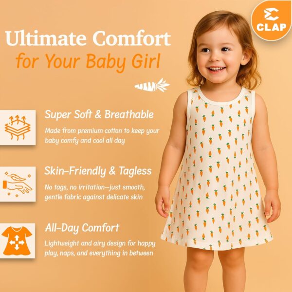 Baby Girl's Midi Dress (Pack of 4)